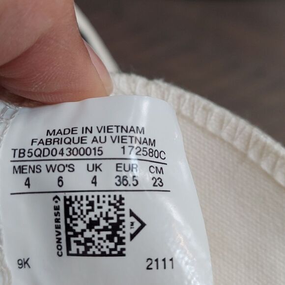 Converse All Stars Chuck Lift Custom Green Zebra Platform Sneaker Sz 4 - Picture 9 of 10